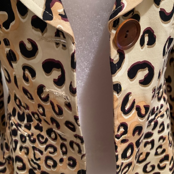 Nanette Lepore leopard jacket size 4 - Picture 3 of 8